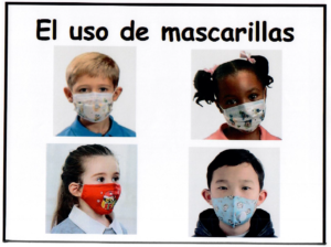 kids wearing masks